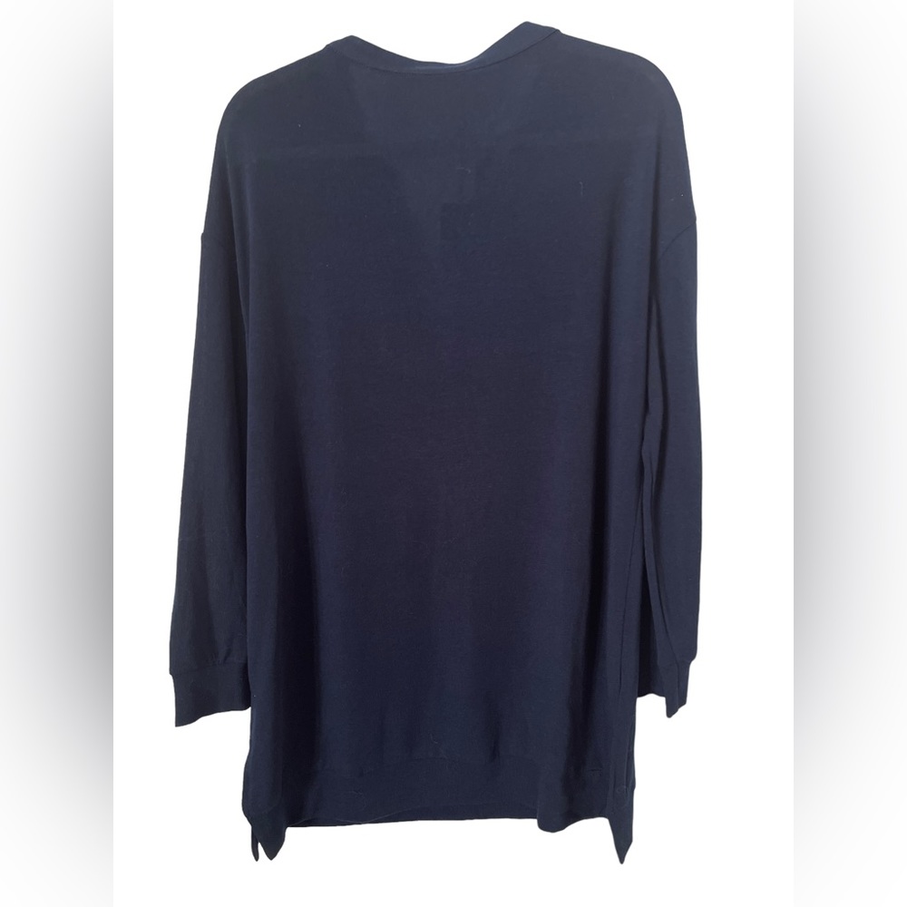 Nwt Ouges Navy Long Sleeved Tunic T-Shirt Top. - image 7